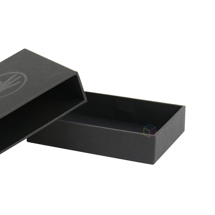 Custom Printed White Cardboard Box Personalized Small Slide Drawer Jewelry Packaging Box with Pouch