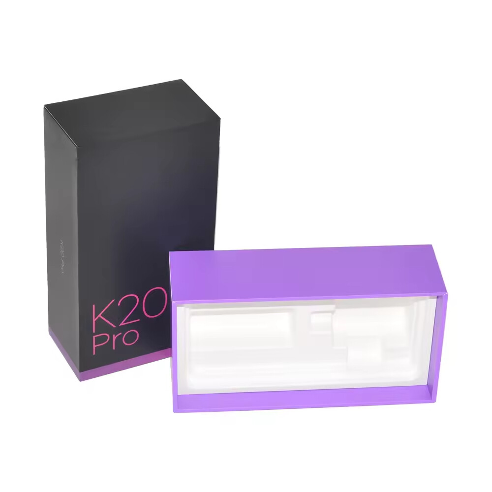 Luxury Black Paper Box with Lid and Bottom for Mobile Phones and Accessories Packaging