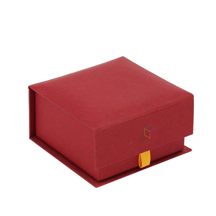 Wholesale Rigid Paper Simple White Color Small Drawer Paper Jewelry Box Custom Luxury Jewelry Box for Ring Earrings