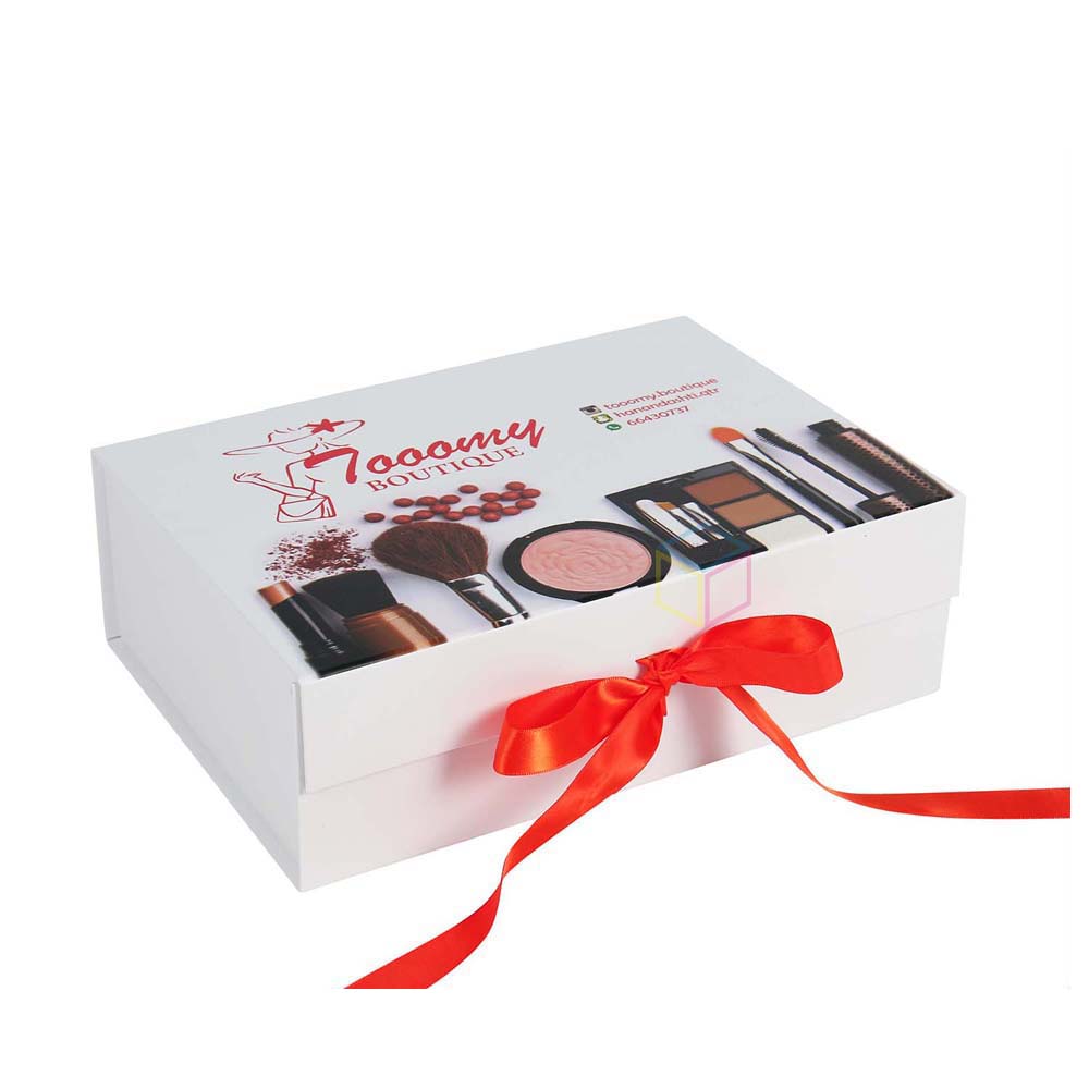 Custom Matte Pink Colorful Foldable Magnetic Jewelry Gift Box With Ribbon Necklace Collapsible Gift Box With Magnetic Closure