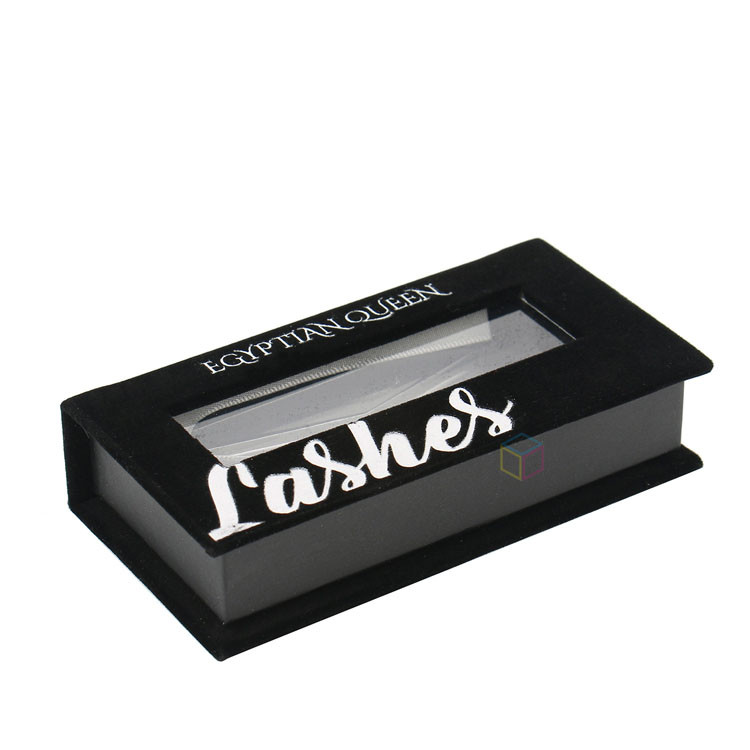 Custom Logo Private Label Mink Eyelashes Paper Box Empty Cosmetic Rigid Cardboard Packaging Lash Box with Clear Tray HolderPVC