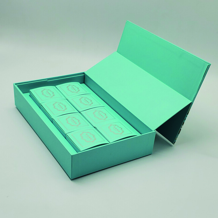 Promo Uptodate Custom Logo Printing Green Tea Gift Packaging Rigid Cardboard Magnetic Closure Paper Gift Box