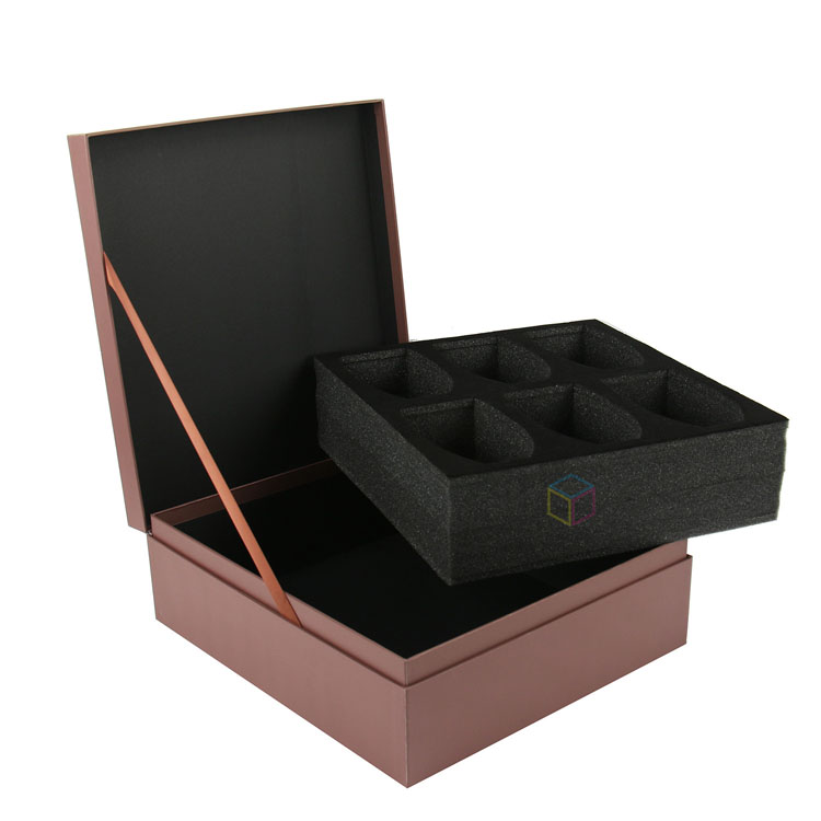 Customized Printing Whiskey Cardboard Wine Magnetic Gift Box Gift Premium Packaging Boxes Wine Paper Gift Box With EVA Foam