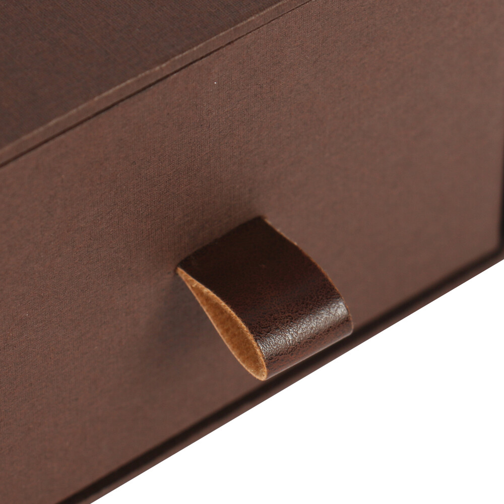 Custom Logo Rigid Slide Drawer Style Jewelry Gift Boxes With Ribbon Pull and Foam Insert for Bracelets and Necklace Box