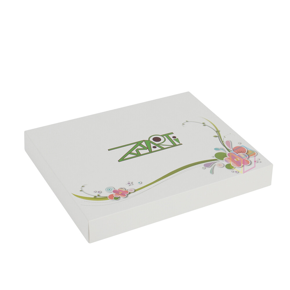 China factory wholesale gold foil stamping logo cardboard paper gift packaging box for Chocolate with separators