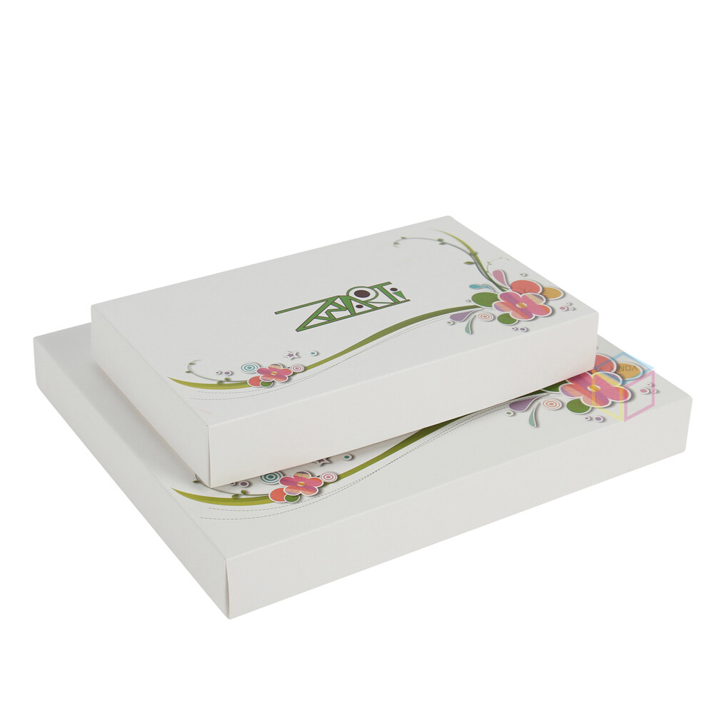 China factory wholesale gold foil stamping logo cardboard paper gift packaging box for Chocolate with separators