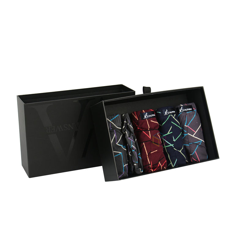 Luxury High Quality Drawer Sliding Custom Paper Cardboard Gift Packaging Boxes for Lingerie/Underwear/Clothing with Satin Lined