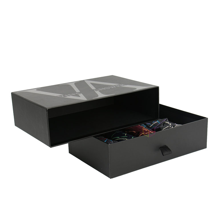 Luxury High Quality Drawer Sliding Custom Paper Cardboard Gift Packaging Boxes for Lingerie/Underwear/Clothing with Satin Lined