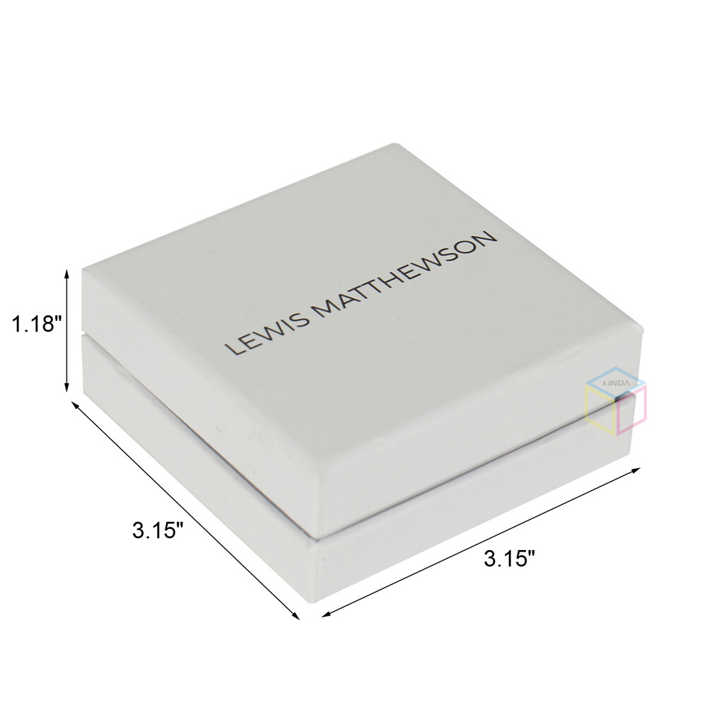 High Quality Small Lid and Base Gift Box Black Packaging Paper Top and Bottom Paperboard Box for Jewelry