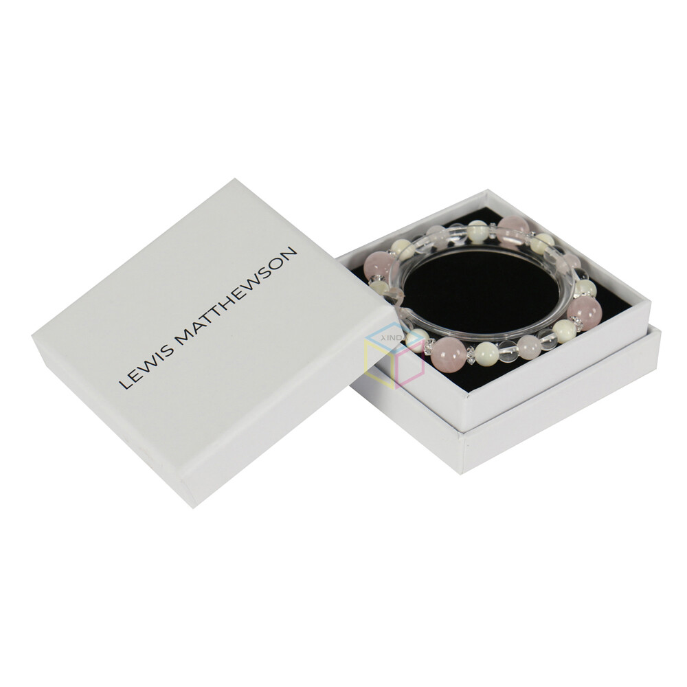 High Quality Small Lid and Base Gift Box Black Packaging Paper Top and Bottom Paperboard Box for Jewelry