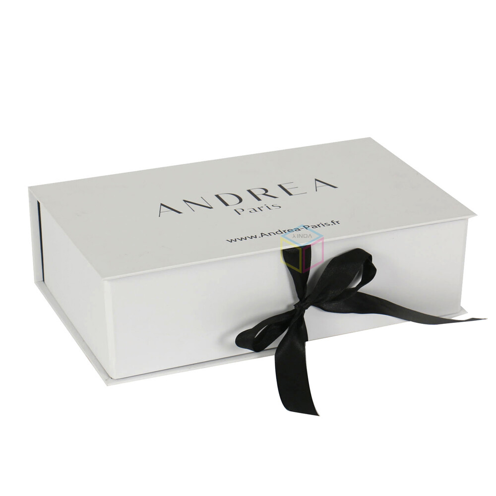 Luxury Stylish Packaging and Storage Flip Top Magnetic Book Shaped Paper Gift Box for Womens Underwear