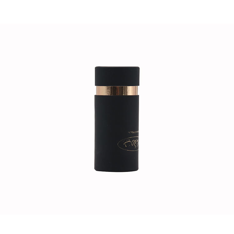 Luxury Gold Foil Round Cylinder Paper Skincare Essential Oil Cosmetic 50ml Perfume Bottle Packaging Paper Tube with EVA Insert