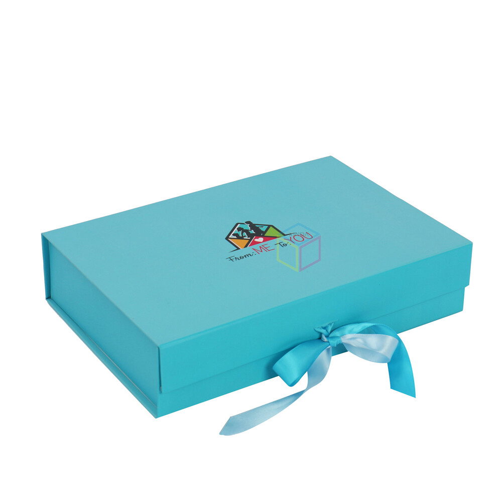 Custom Green Glitter Paper Book Shape Rigid Gift Boxes for Cosmetic Packaging Foldable Magnetic Box with Ribbon