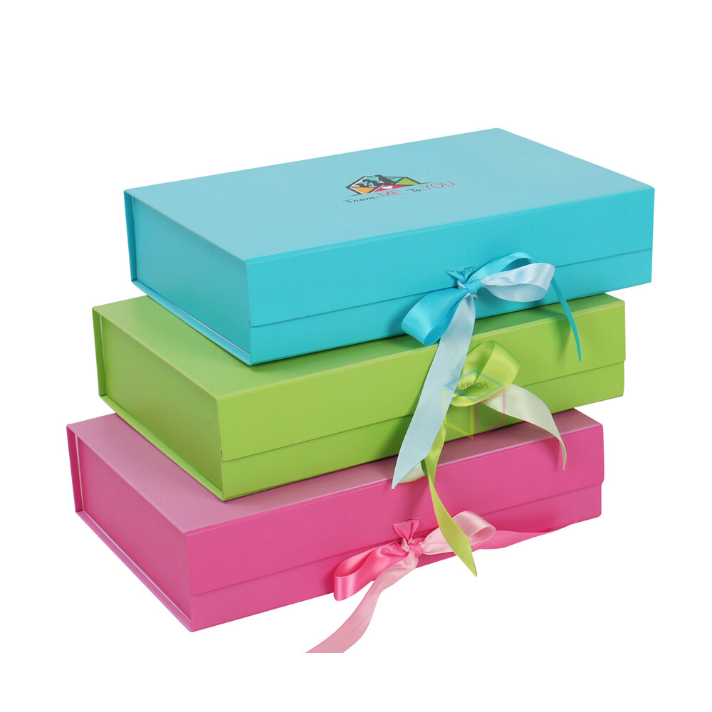 Custom Green Glitter Paper Book Shape Rigid Gift Boxes for Cosmetic Packaging Foldable Magnetic Box with Ribbon