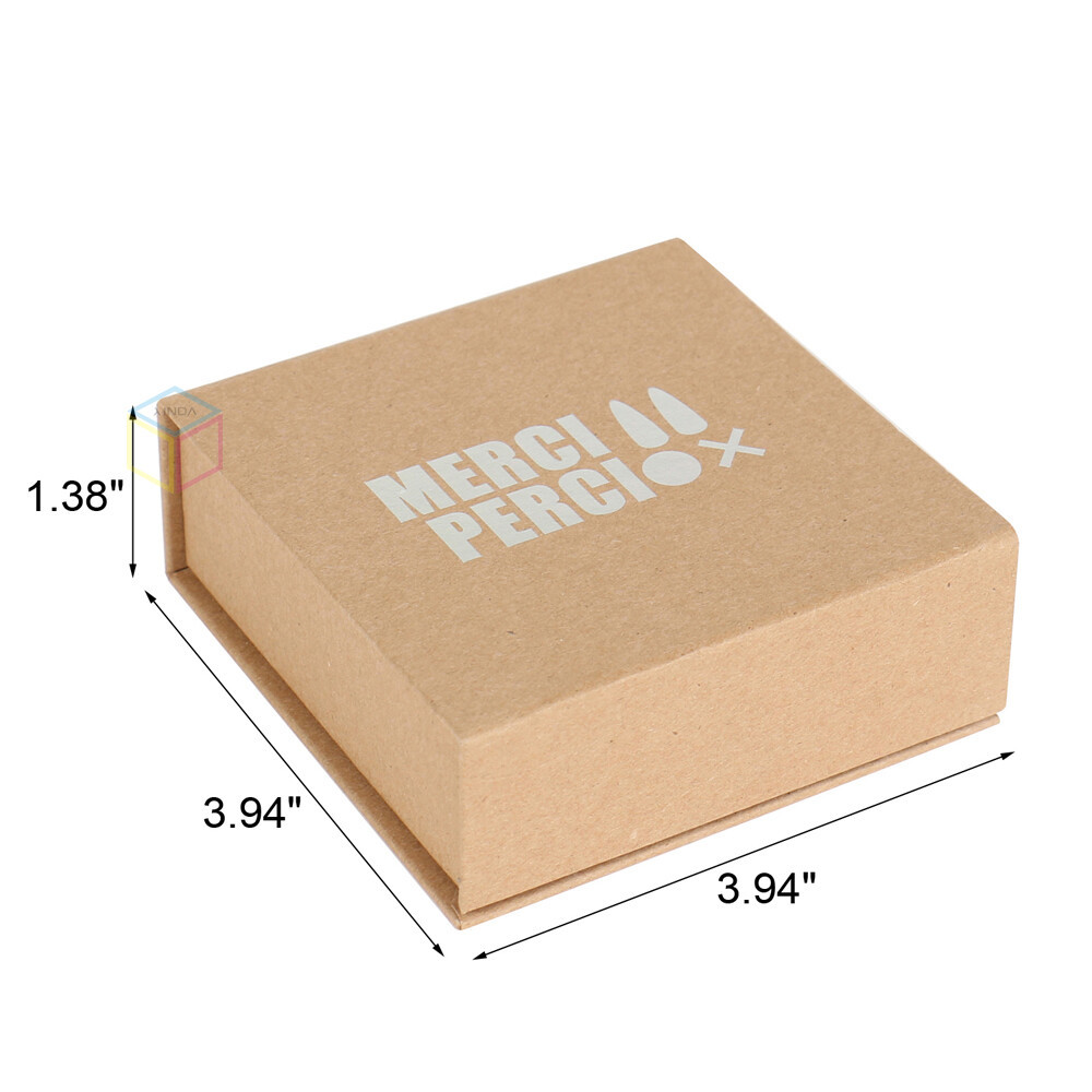 Magnet Drawer Mini Packaging Kraft Eco Unique logo Cardboard Small Paper Magnetic Luxury Custom Velvet Jewelry Box with Ribbon