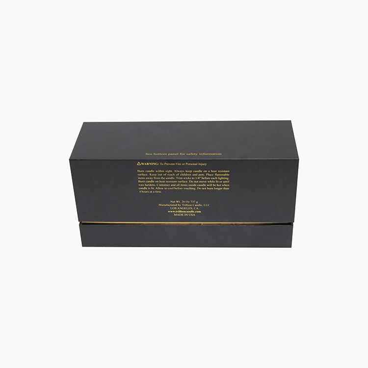 Premium Candle Gift Boxes Custom Logo Candle Rigid Paper Gift Box Packaging Candle Jars with Lid and Boxes Packaging 3 Pack