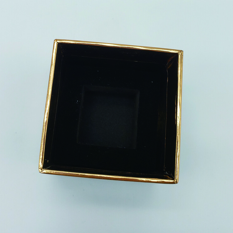 Custom Logo Perfume Box Paper Gold Foil Essential Oil Luxury Perfume Present Packaging Box Square Drawer Gift Box