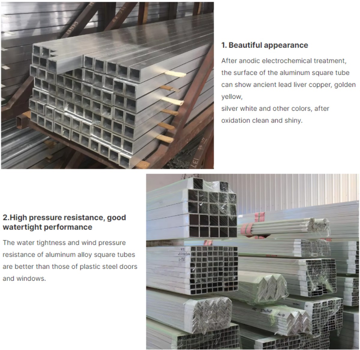 aluminum square pipe