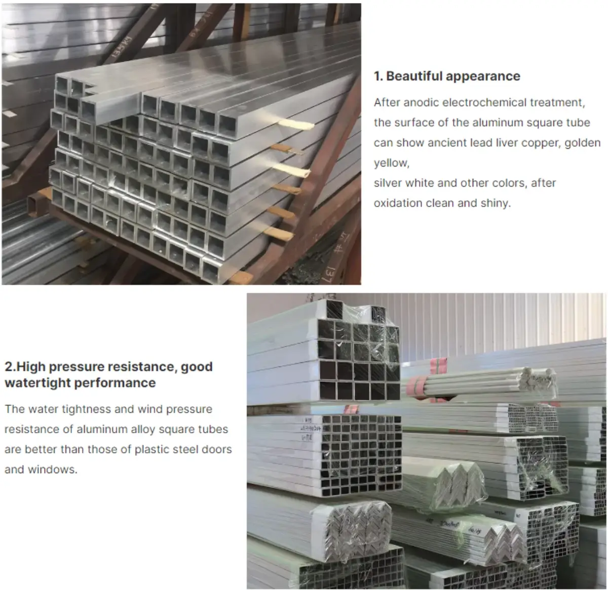 aluminum square pipe