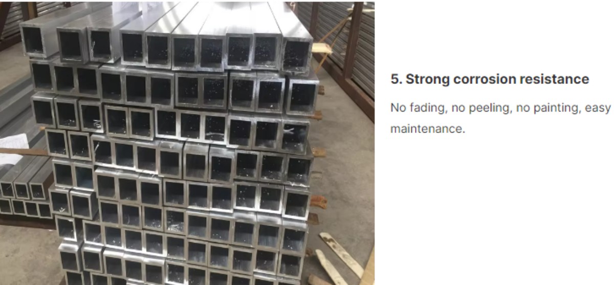 aluminum square pipe