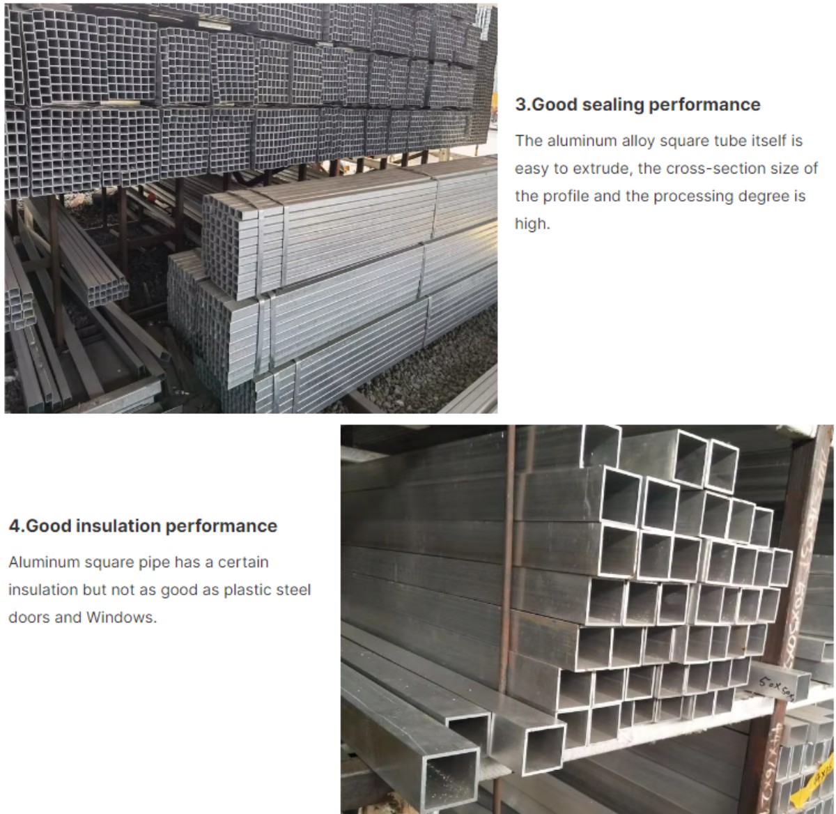 aluminum square pipe