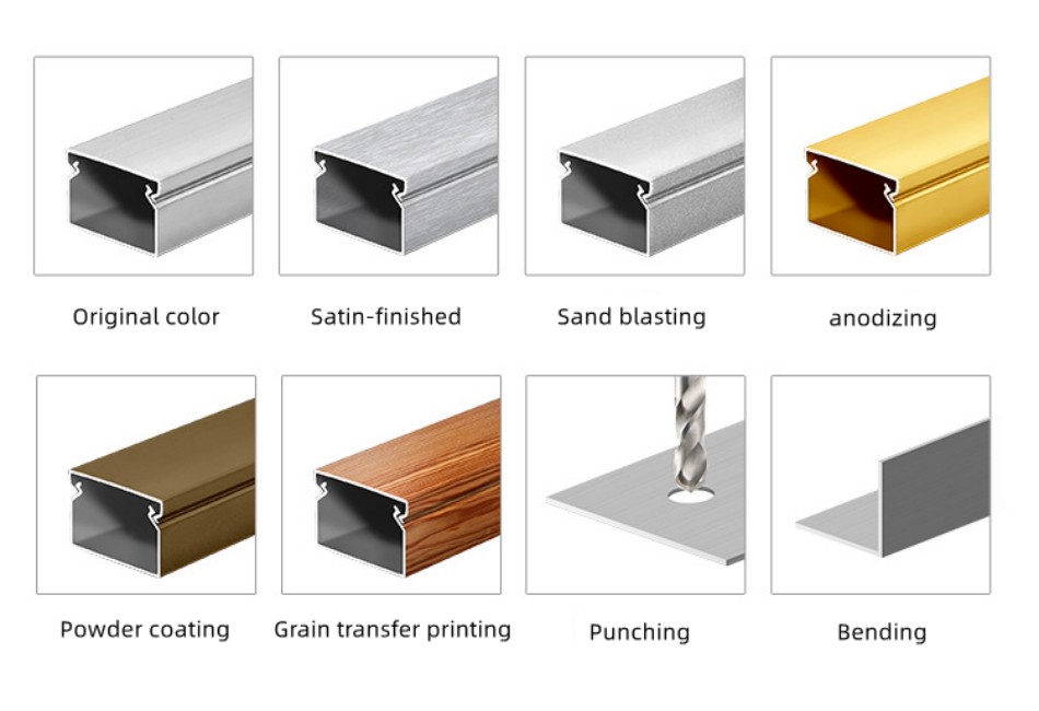 aluminum profile surface color