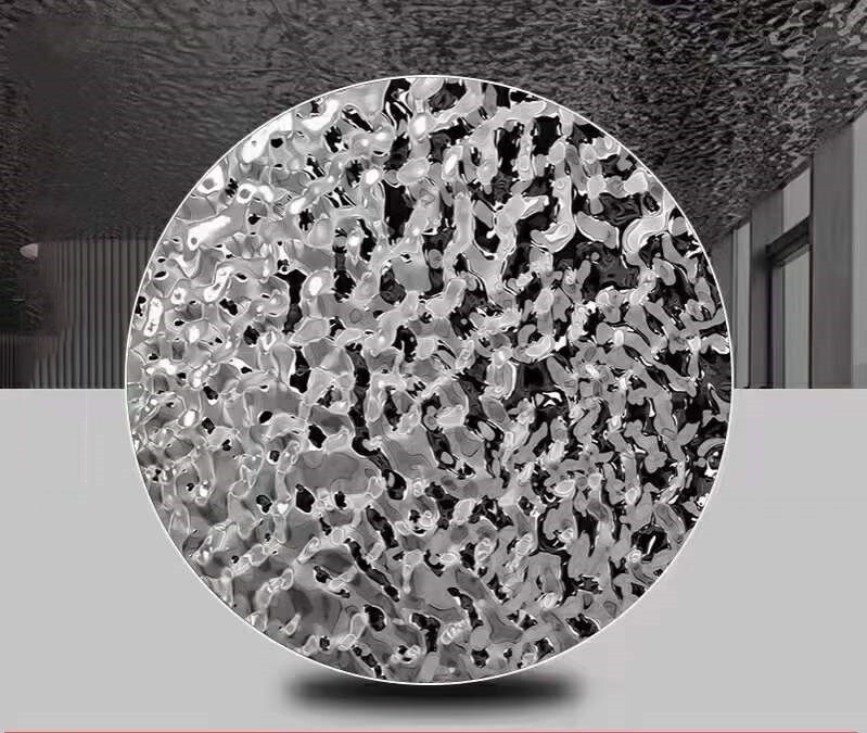Water ripple stainless steel plate