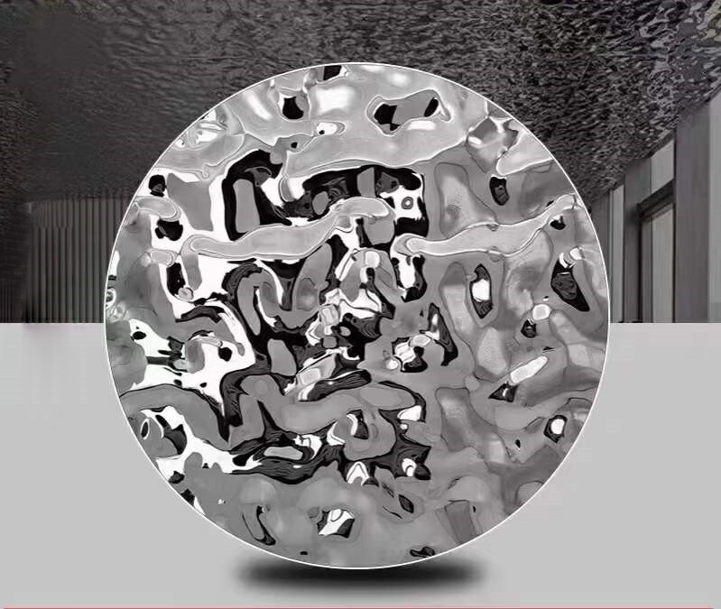 Water ripple stainless steel plate