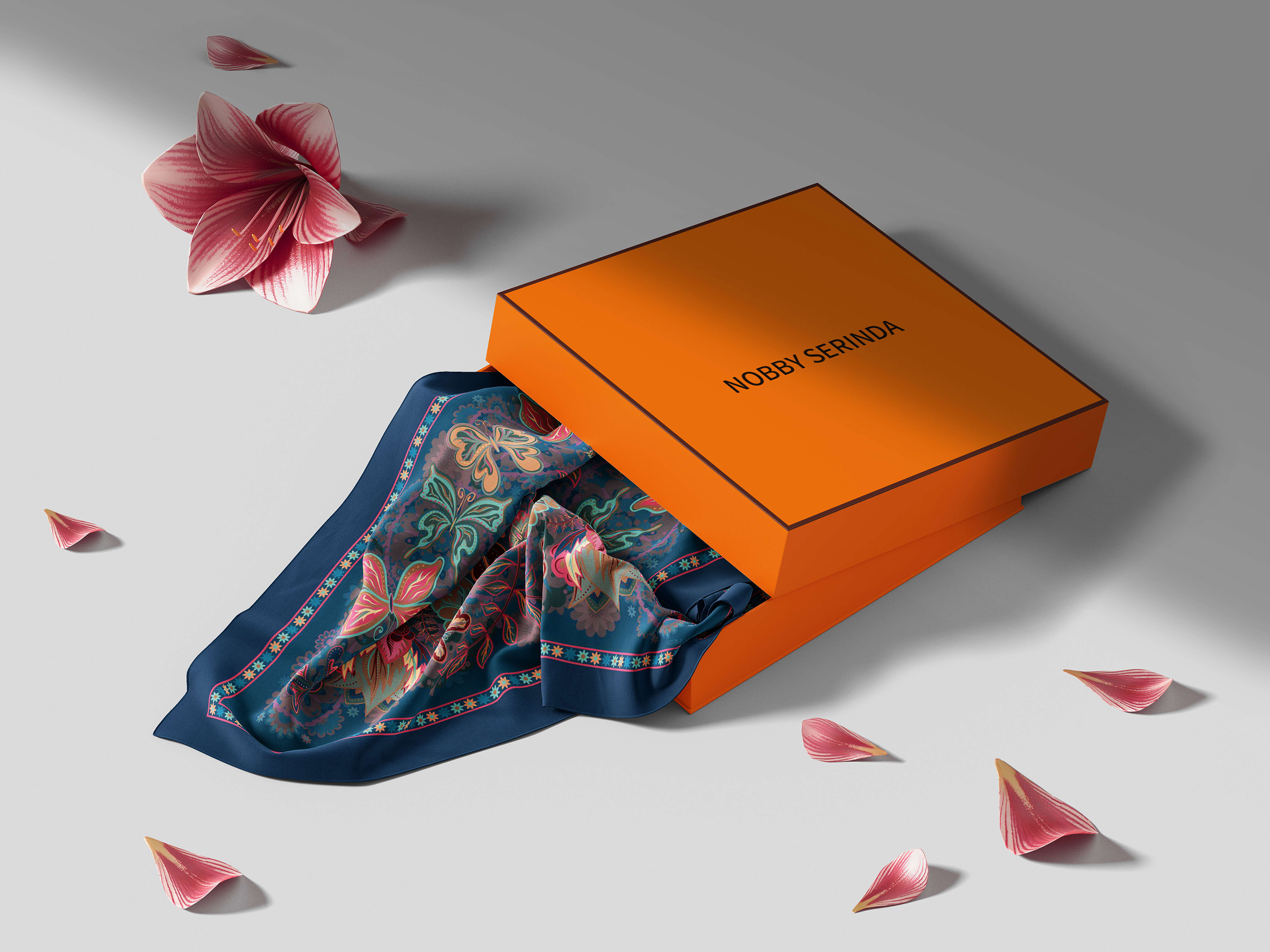 National style and trendy silk scarf