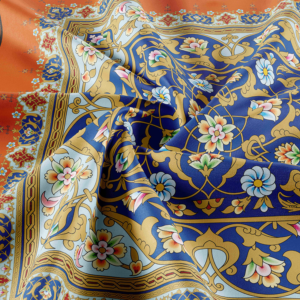 National style and trendy silk scarf