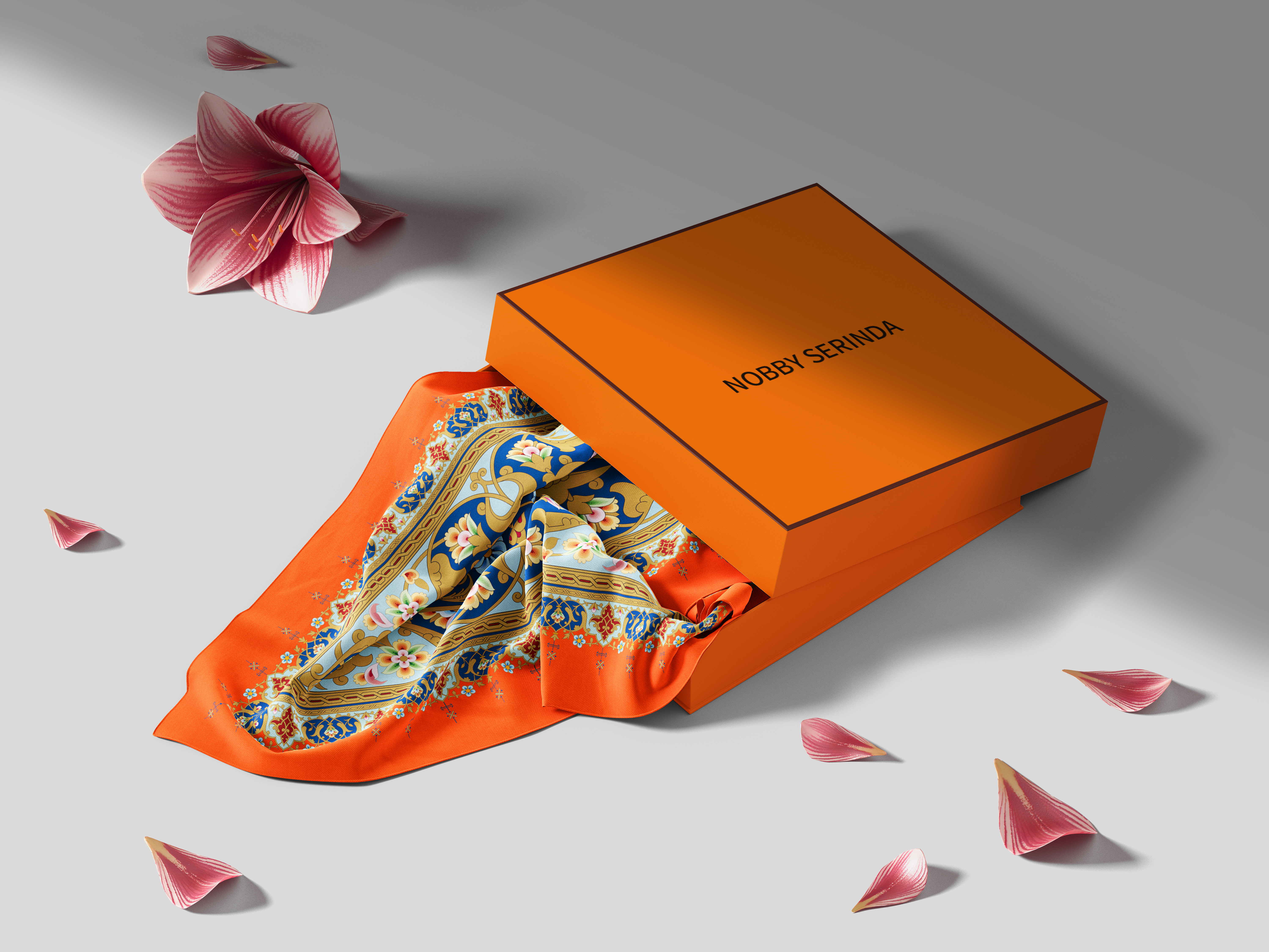 National style and trendy silk scarf