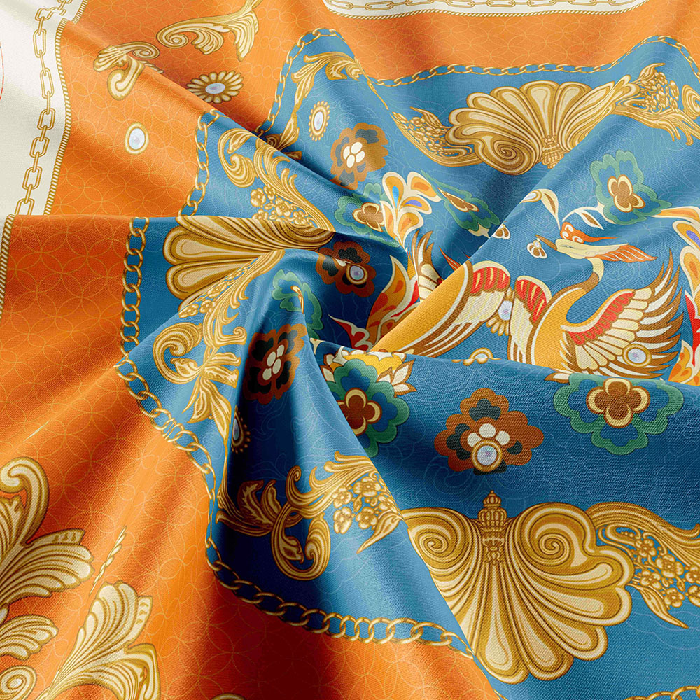 National style and trendy silk scarf