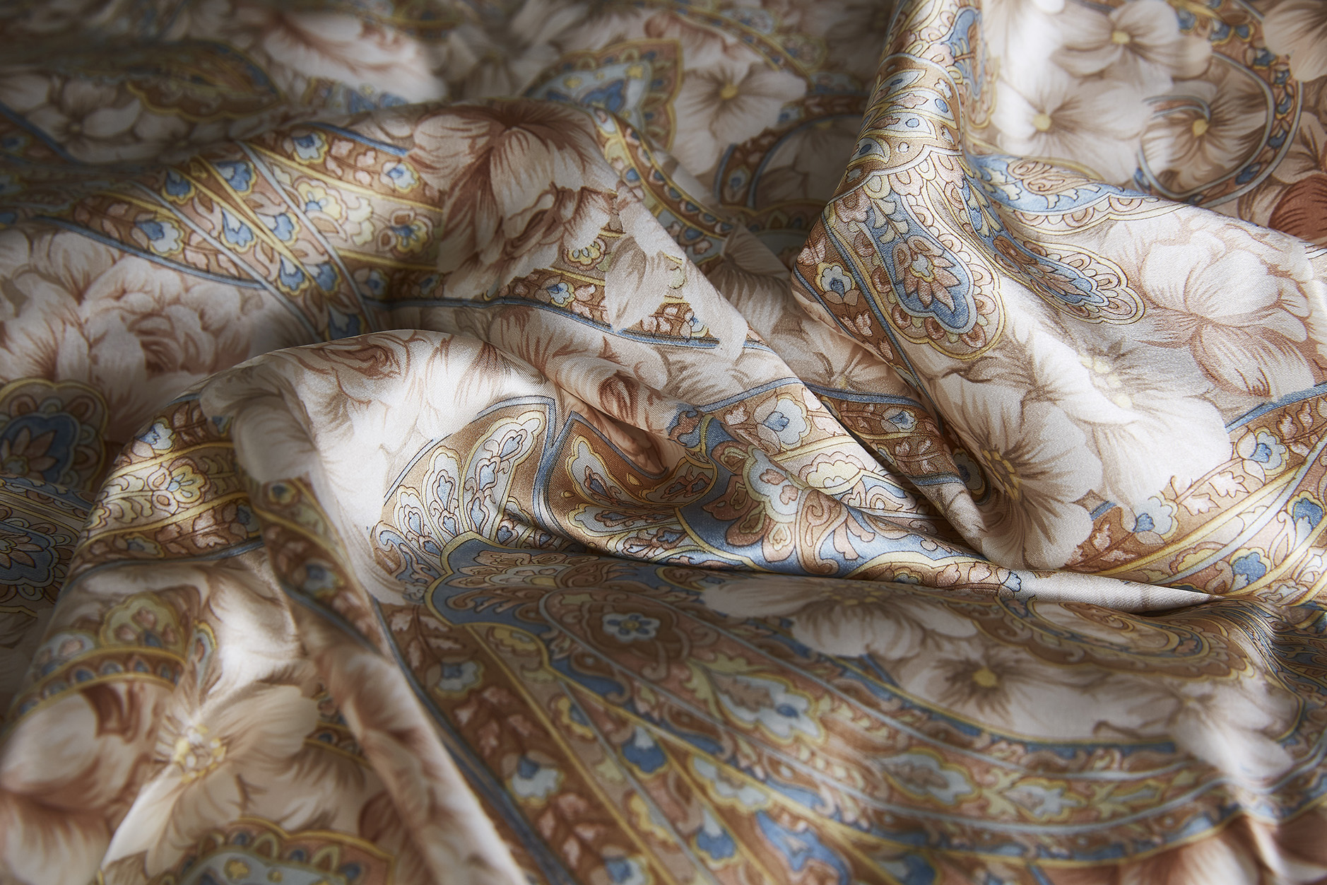 Printed silk