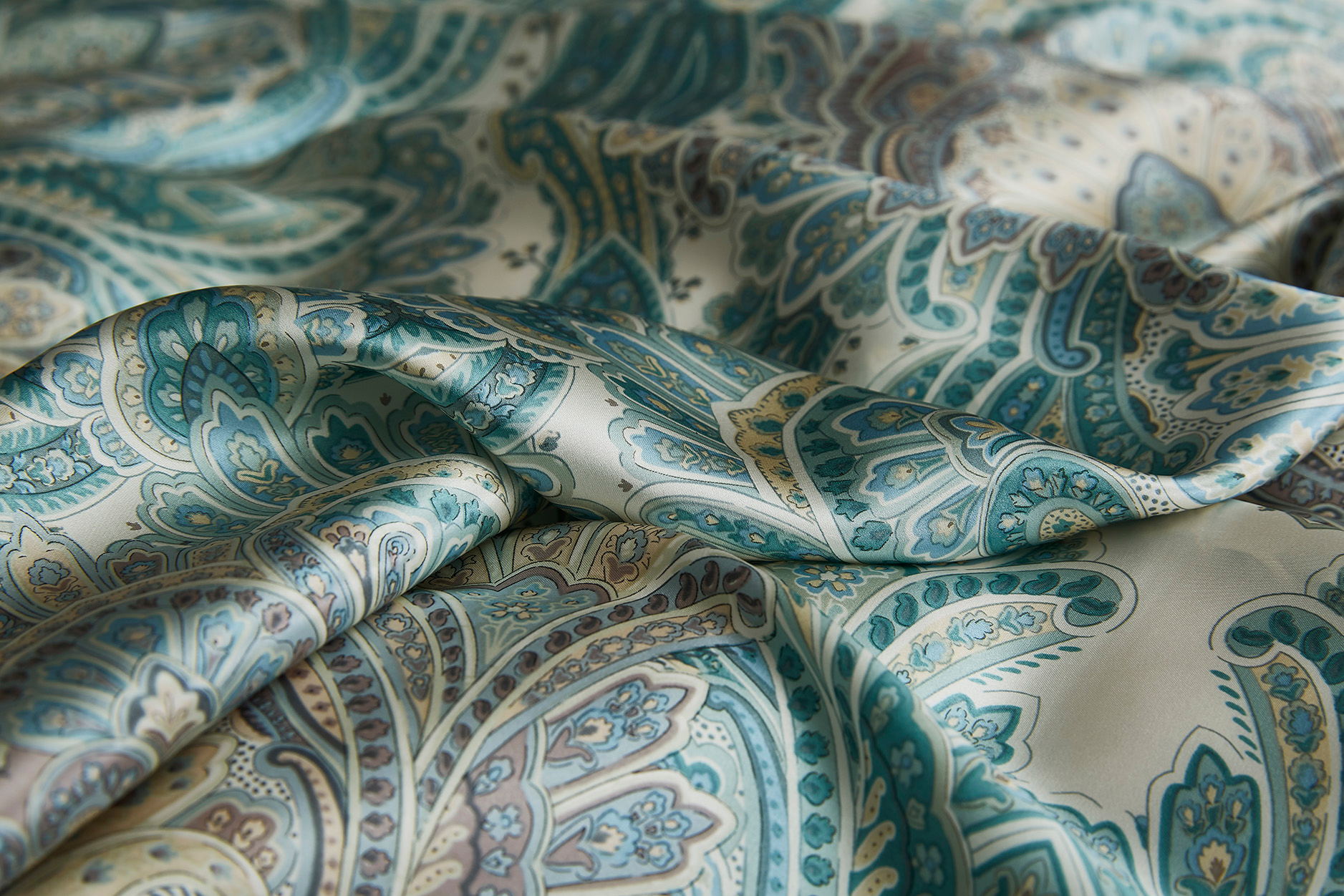 Printed silk