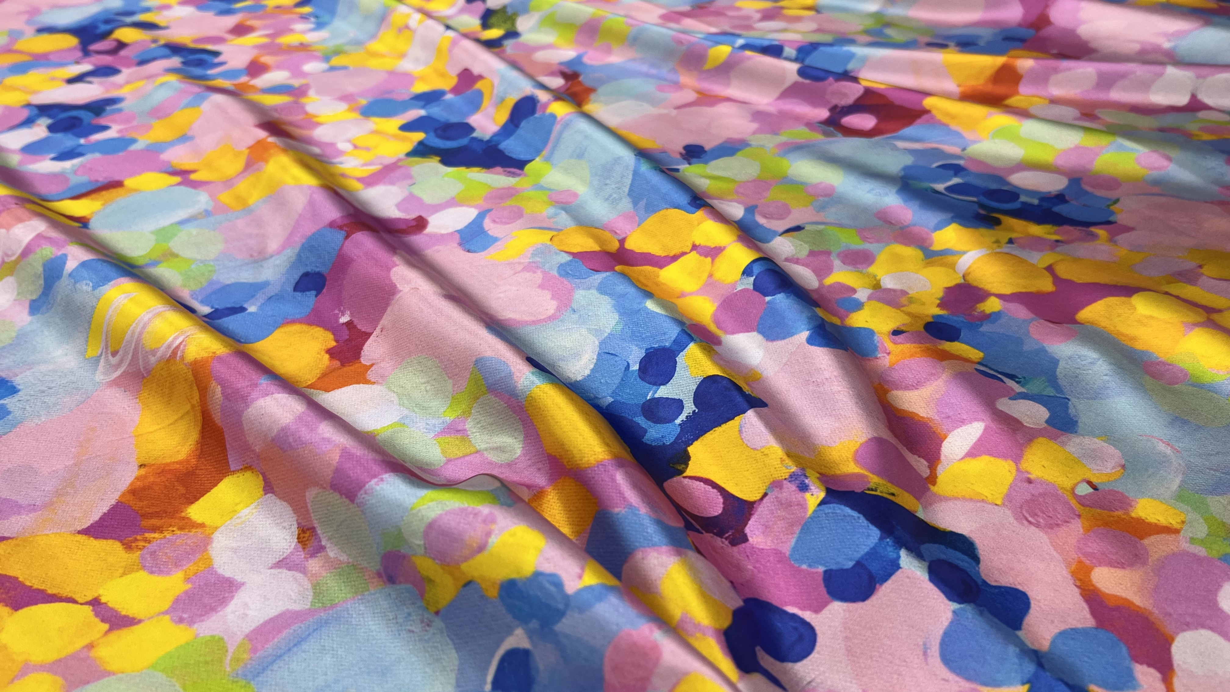 Printed silk