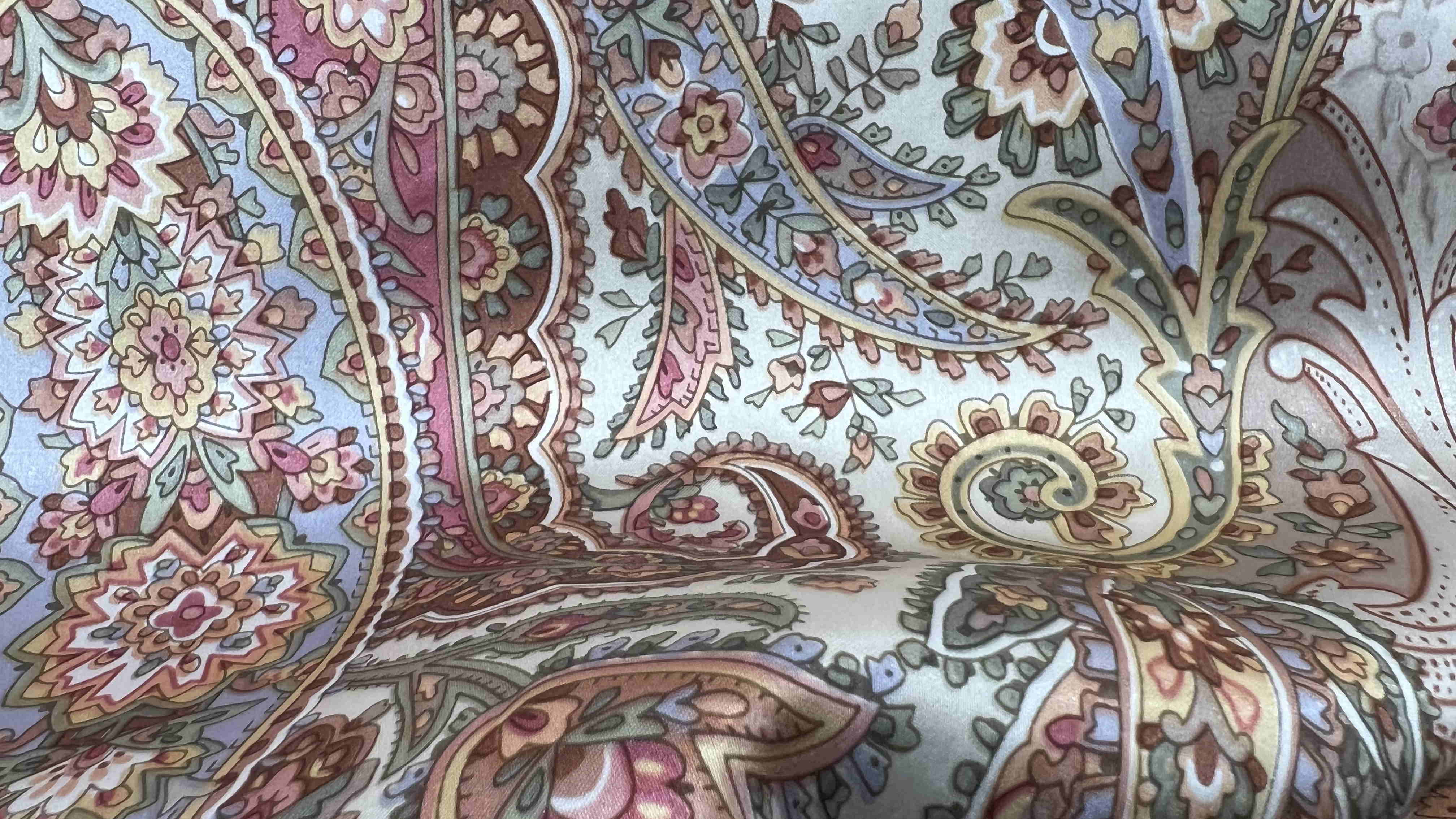 Printed silk