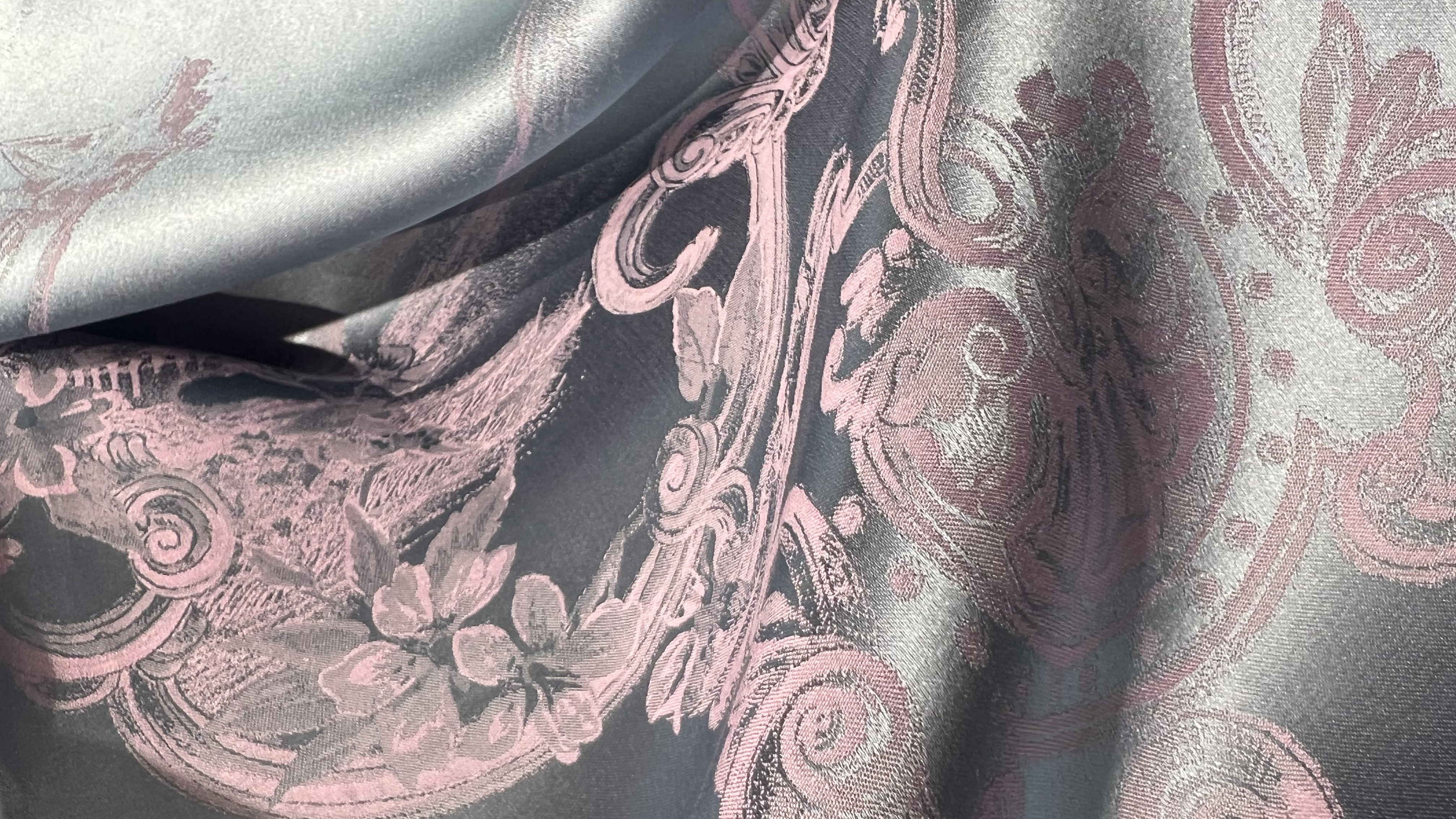 Jacquard dyed silk, jacquard woven silk in colors