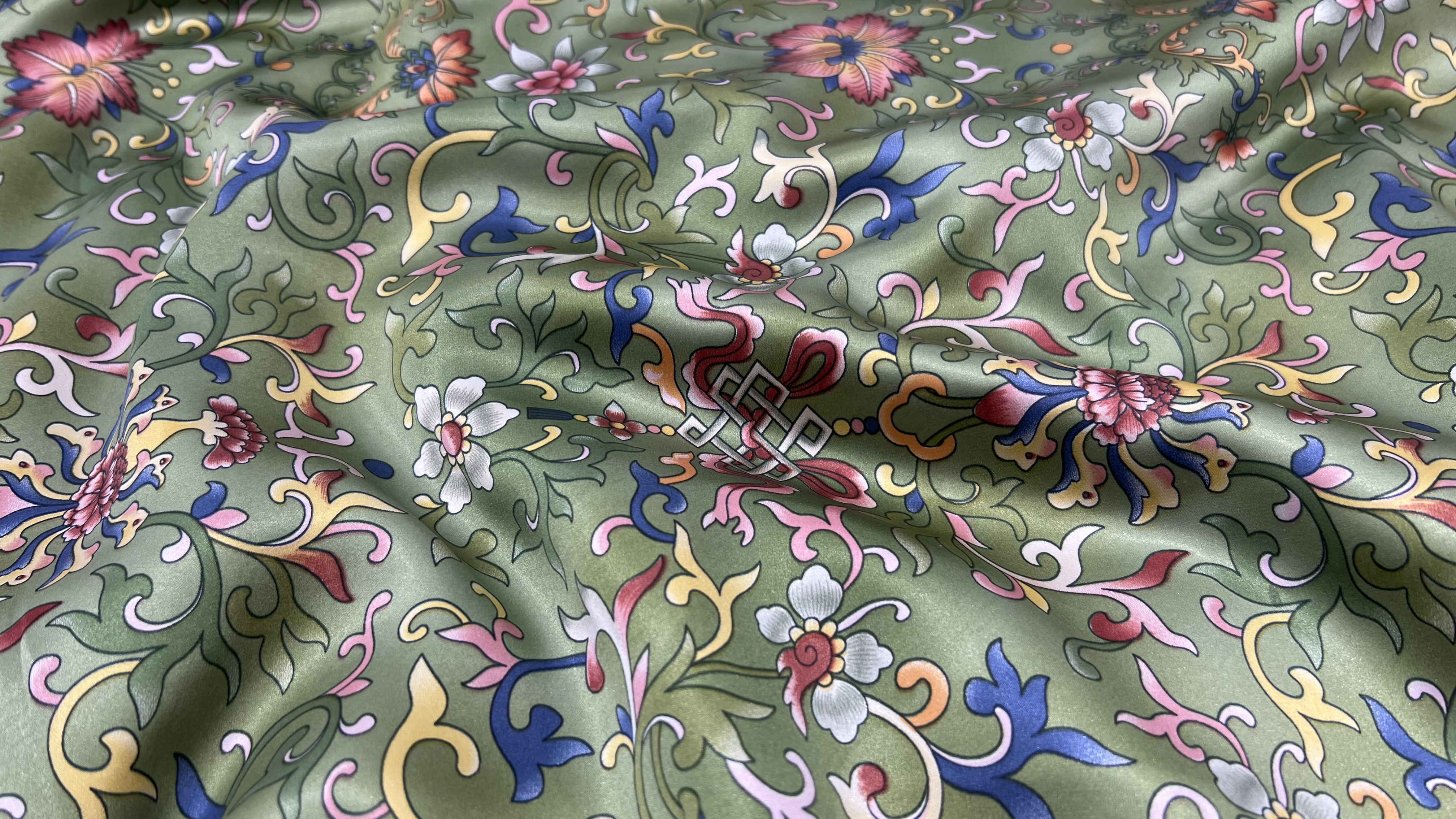 Printed silk
