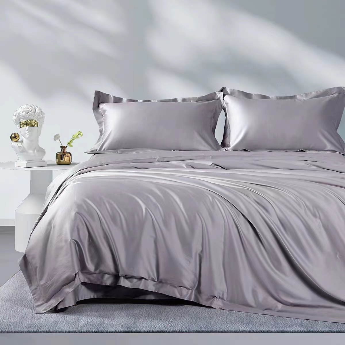 Silk dyed bedding