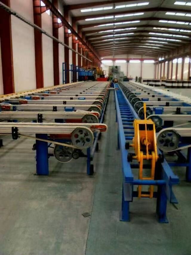 Translation Aluminum Extrusion Transmission production Line