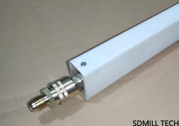 epoxy rectangular exposed thur flow impeder with quick disconnect fittings