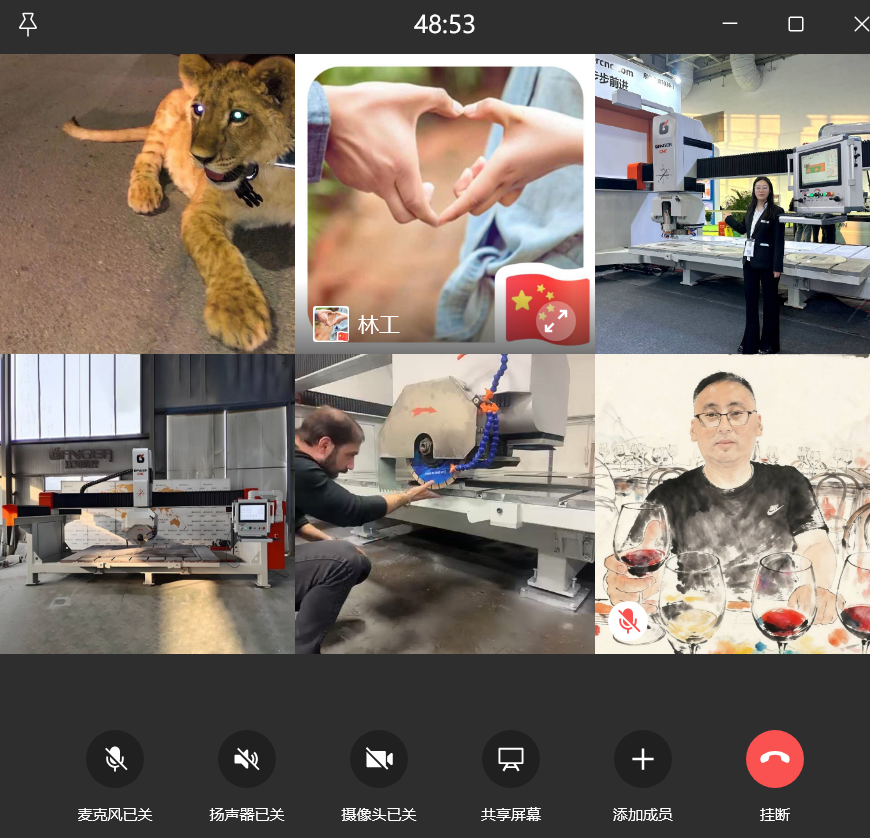Formation à distance terminée pour la scie à pont CNC à 5 axes Formation à distance terminée pour la scie à pont CNC à 5 axes