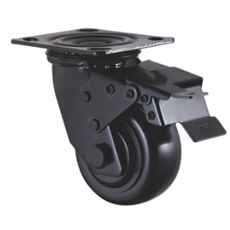 Black 4inch PP Heavy duty caster Black 4inch PP Heavy duty caster