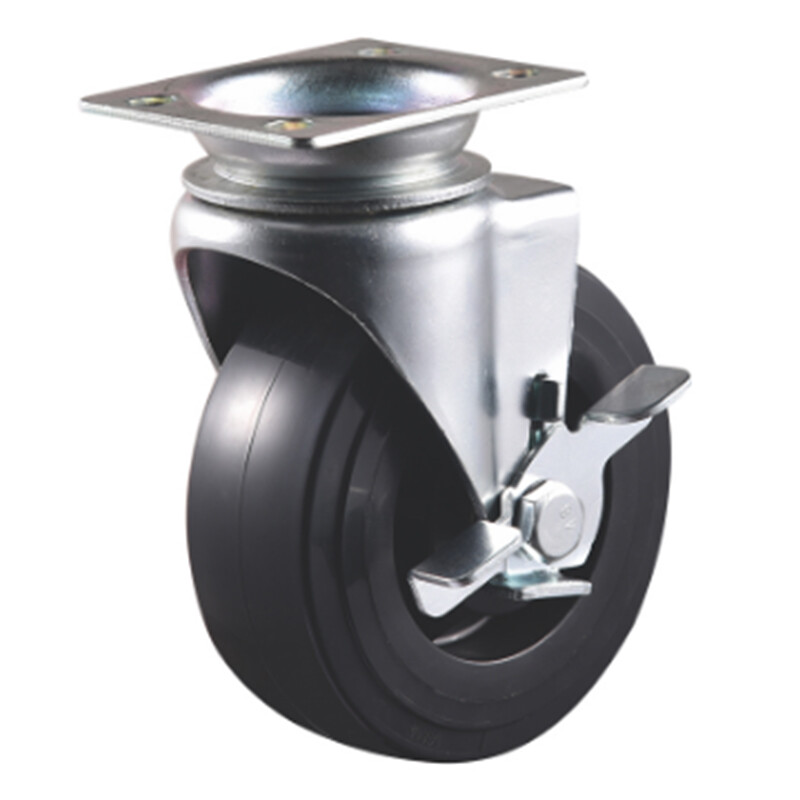 5in diameter 125mm PU and Core PP stainless steel wheels Tool Cabinet