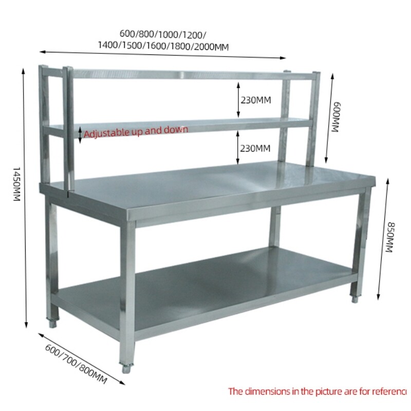Commercial Stainless Steel Table Workbench CBWT-614-85
