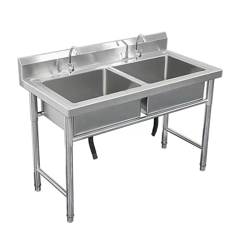Commercial stainless steel kitchen sink with faucet Single Sink CBSK-TS-715