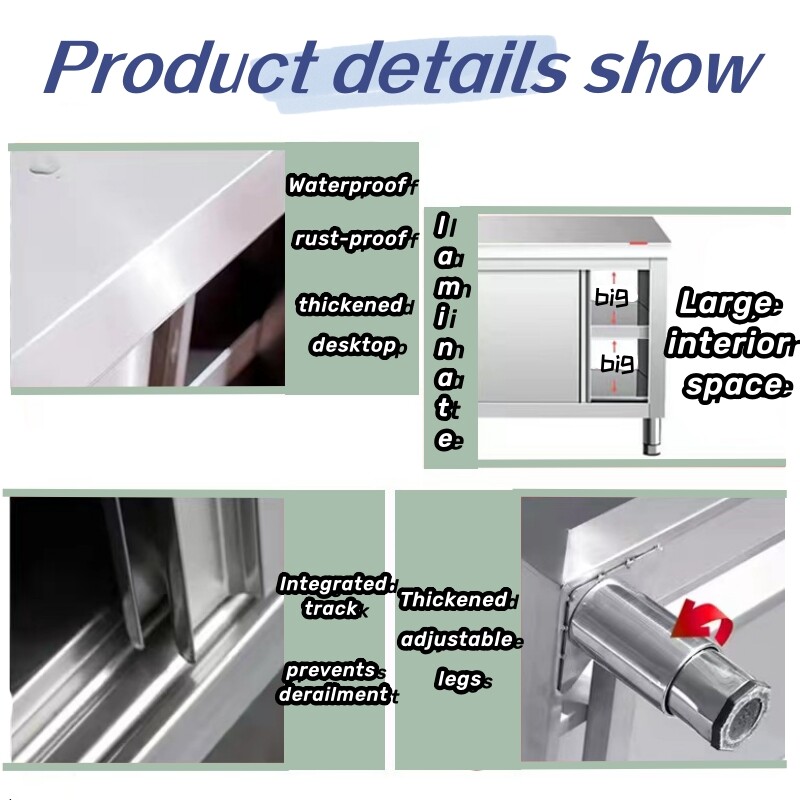 Commercial Stainless Steel Workbench Cabinets CBWT-CB-8018