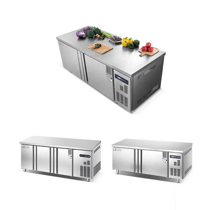 Commercial freezer stainless steel prep tables with refrigerator Air cooling WCAF-212