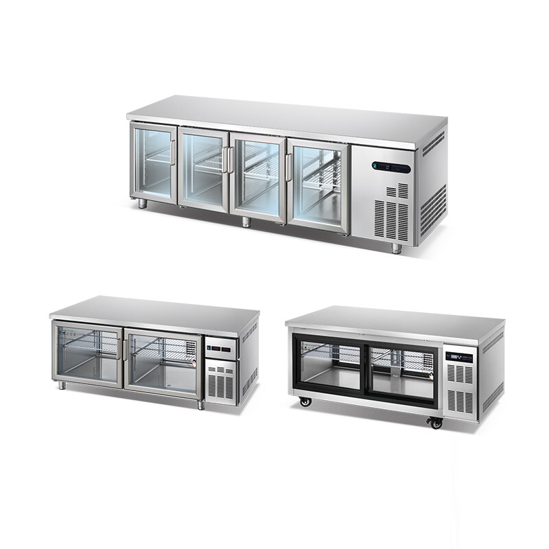 Commercial freezer stainless steel prep tables with refrigerator Air cooling WCDF-218