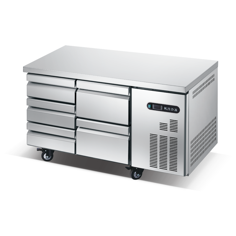 Commercial condiment salad bar sandwich prep table with refrigerator Air cooling RCAF-B18